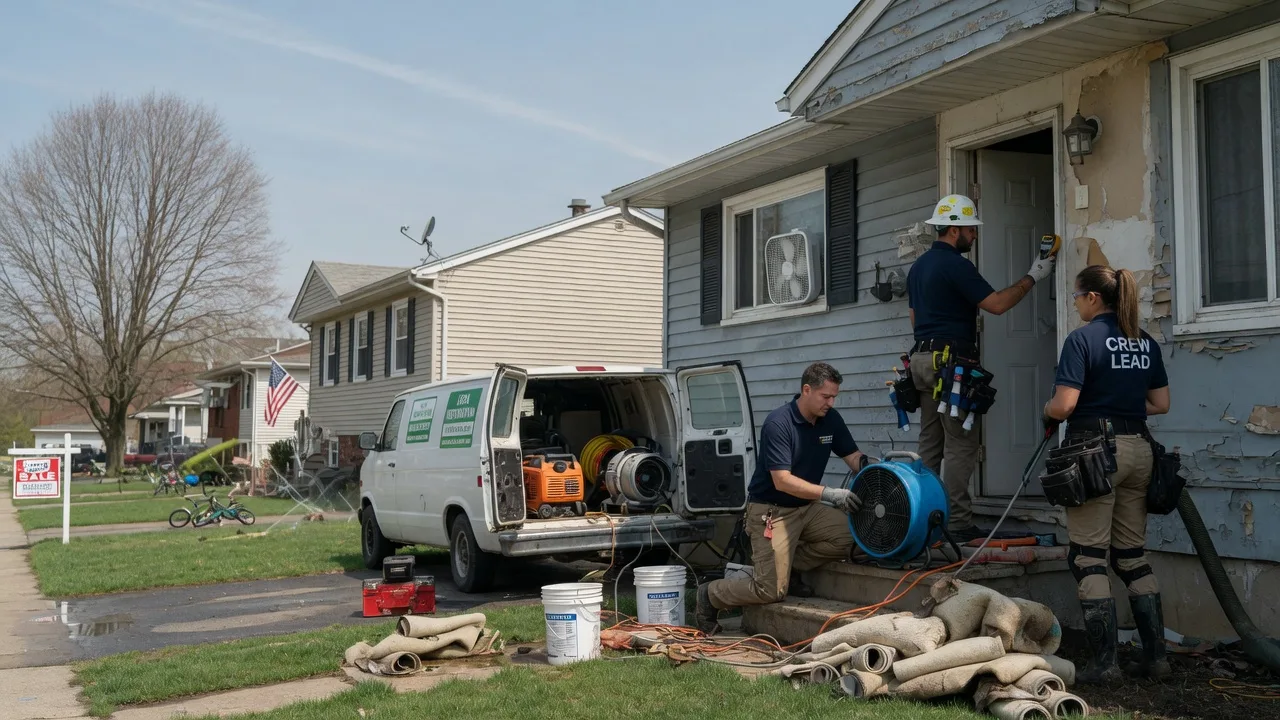 Flood Cleanup in Evergreen Park, IL near me